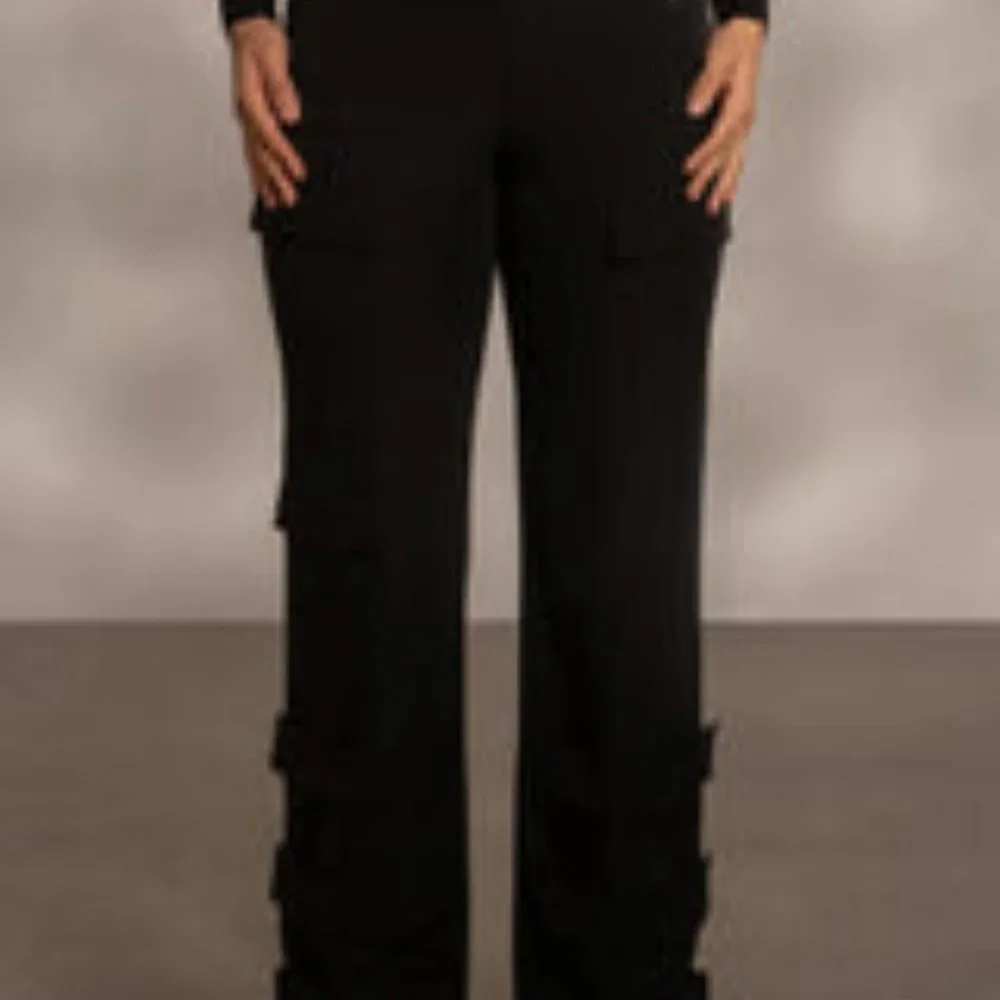 JLUX LABEL BLACK NYAH NYLON UTILITY PANTS - Picture 2 of 4